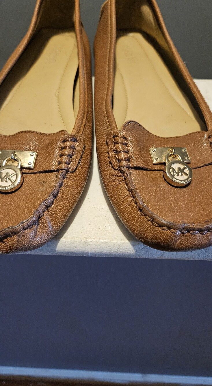 Michael Kors Women's Brown Leather Moccasin Loafers